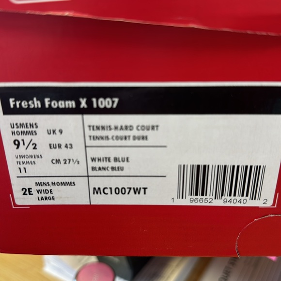 NEW BALANCE Fresh Foam X 1007 men’s size 9.5 Wide 2E - Picture 5 of 5